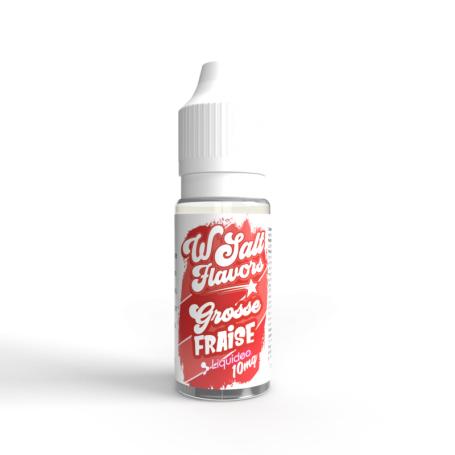 Grosse fraise sels de nicotine Wsalt Liquideo 10ml