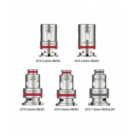 Résistances GTX Vaporesso x5
